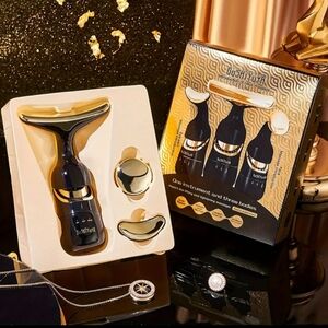Black and Gold Facial Massager Set